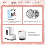 LARDERGO Makeup Brush Cleaner Machine, Ultimate Efficient Electric Automatic Cleaner and Dryer for All Types of Makeup Brushes - Image 5