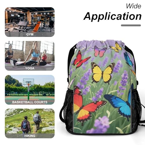 Mochila con cordón para el gimnasio que separa tus zapatillas de forma limpia 6