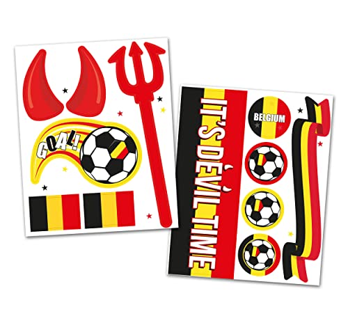 Folat Belgium World Cup Window Sticker 31081 Multi-Coloured, Multicoloured