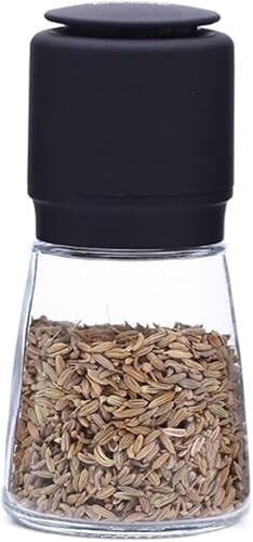 Molinillo de pimienta, molinillo de sal, molinillos de sal y pimienta, molinos de grosor ajustables, material de vidrio para recargar sal marina y