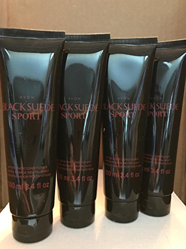Black Suede Sport After Shave Conditioner lot 4 pcs