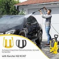 4 Stück Hochdruckreiniger C Clips für Kärcher K2 K3 K4 K5 K6 K7, Ersatzteile Schnellkupplung Schnalle für Schlauch und Pistole, Autowaschmaschinen Zubehör K5.037-333.0 Inkl. 2 Grau und 2 Gelb – Ansicht 3