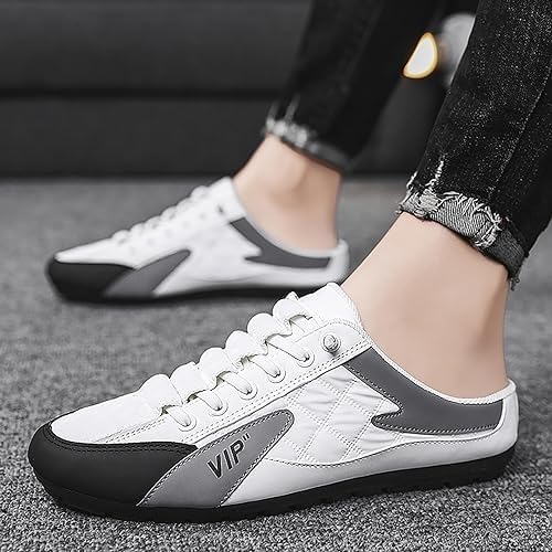 Image of Berich Men's Half Back Open Loafers Backless Footwear Shoes Casual Mules