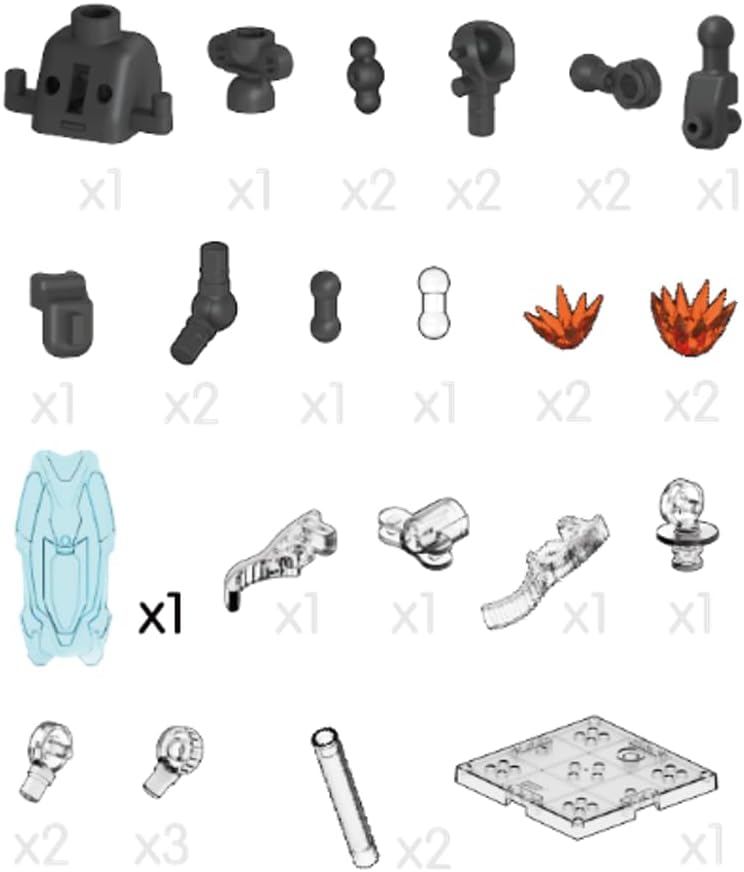 BLOKEES Model Kits Champion Class Marvel Infinity Saga Iron Man Mark LXXXV EX - Model Kit - Assembly Required - No Tools - No Paint - No Glue - No Cutting - Age 14+