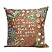 Pillowcase, Ammazona Sofa Waist Flower Letters Throw Pillow Case Cushion Cover Home Decor (F)