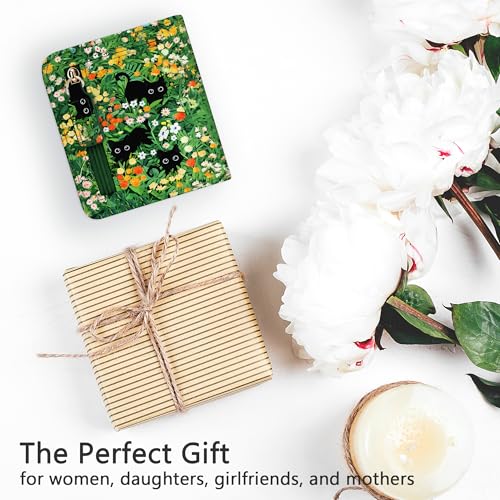 Image of Gostwo Small Wallet for Women, Slim Bifold Credit Card Holder, Compact RFID Blocking Cash Wallet, Billfolds Thin Leather Zipper Pocket, Mini Wallet Gift for Ladies Teen Girls Travel with ID Window