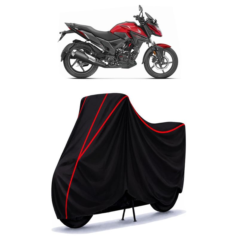 Image of X-Blade 200 Water Resistant Bike Cover for All Motorcycles & Rain | Heavy Duty Taffeta Fabric | UV Protection, Dustproof, Scratchproof | All Weather Two Wheeler Body Cover with Elastic Bottom
