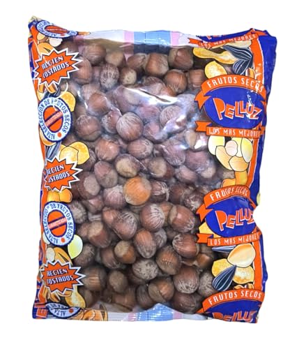 Avellana Natural con Cáscara 1 Kg - Avellana Cruda - Fruto Seco - Snack Saludable - Calidad Pelluz