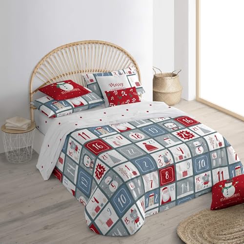 Housse de couette 140x200 Laponia 3 boutonnee linge de lit ado enfant