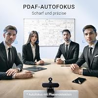 EMEET HD Webcam - C960 AF 1080P Webcam mit Objektivabdeckung & Dual Mikrofon, 360 ° Streaming Kamera mit PDAF Automatische Lichtkorrektur, Plug & Play, Webcam Ideal für Linux, Win10, Mac OS – Ansicht 3