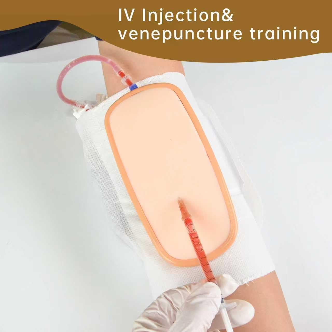 IV Practice Kit for Nursing Students – Wearable Venipuncture & IV Insertion Training Kit with Flashback Blood System, Phlebotomy Practice Model for Medical Training, IV Start Kit for Nursing School
