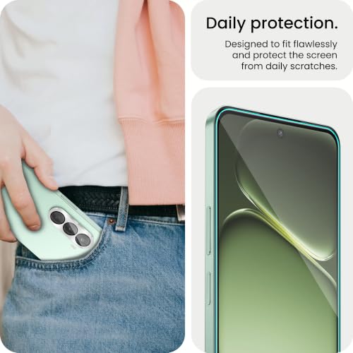 Image of ArmourPro Edge to Edge Tempered Glass for OnePlus Nord CE 6 Lite with Silver Camera Ring Guard, 9H Screen Protector, Anti-Scratch, Anti-Fingerprint, Bubble-Free Installation Kit