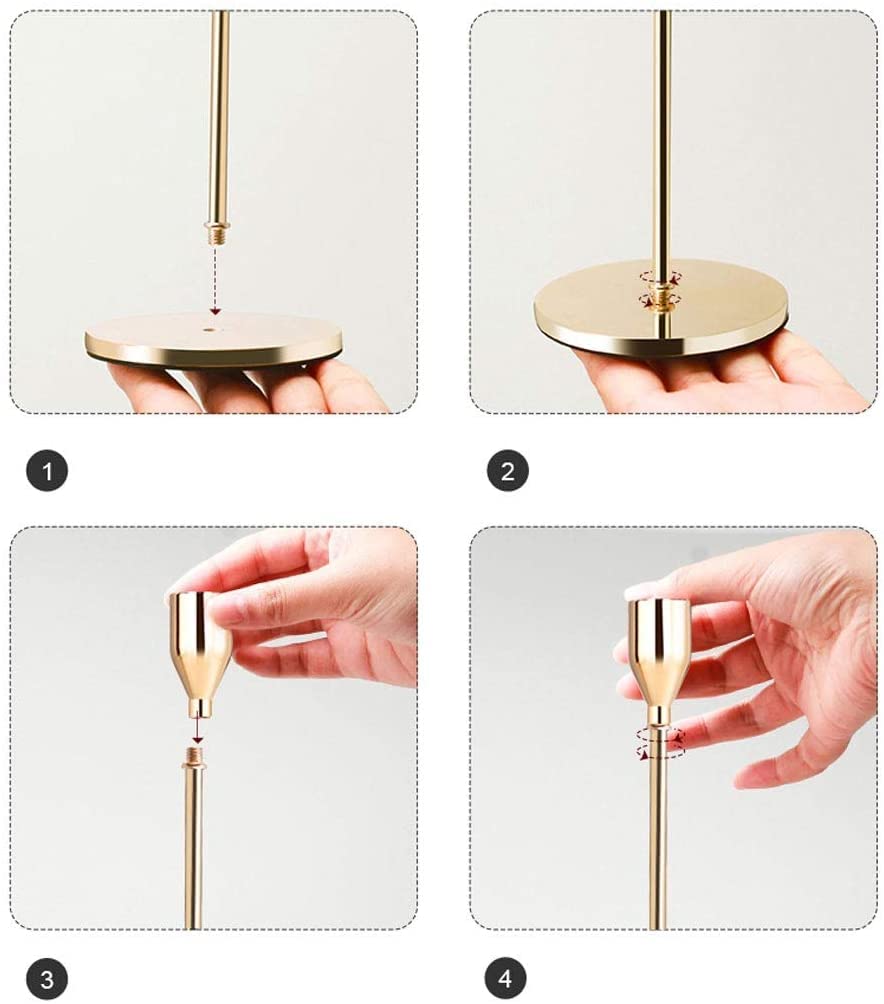Portacandele in metallo unico, candeliere di lusso europeo di moda per matrimonio tavolo di Natale decorazione domestica candeliere regalo