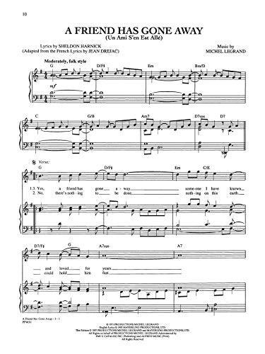 The Michel Legrand Songbook: Piano/Vocal/Chords #TOP3