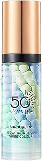 Prebase Para Rostro Antes Del Maquillaje, Crema Aislante Con Protector Solar 3 En 1, Prebase Correctora De Color Para Controlar La Grasa E Hidratar. (Azul, 1)