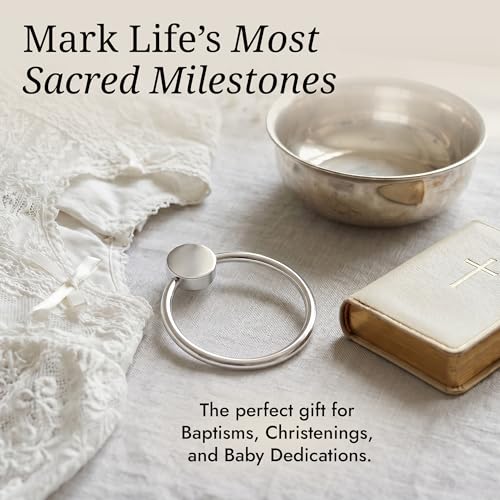 Image of Baby Teether Rattle Ring for Boy and Girl, 925 Sterling Silver, Newborn Gifts for Babies 0-12 Months, Non-Tarnishing, Beautiful Box Packaging, Custom Engraving Available