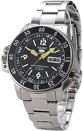[�Z�C�R�[]Seiko �r���v skz211 5 Sports Automatic Atlas Diver Yellow Hands Black Dial Watch SKZ211-2 [�t�A��]