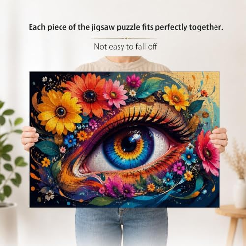 Fleur Œil Art 1000 Pièces Mini Puzzle pour Adultes Décoration Intérieure – vue 7