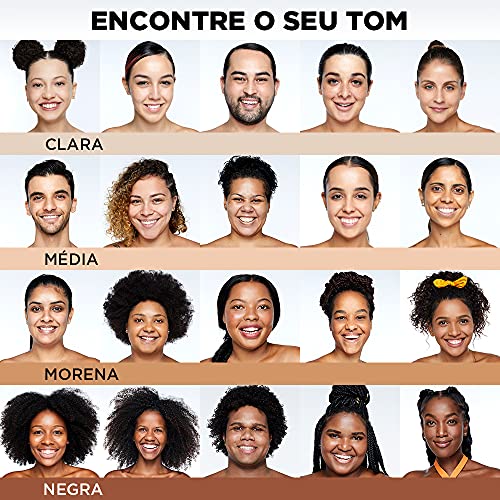 Protetor Hidratante Facial Garnier Uniform & Matte Vitamina C FPS 50 Cor Negra, 40g