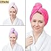 Wrap & Twist Microfiber Super Absorbent Hair Towel (Pack of 3)
