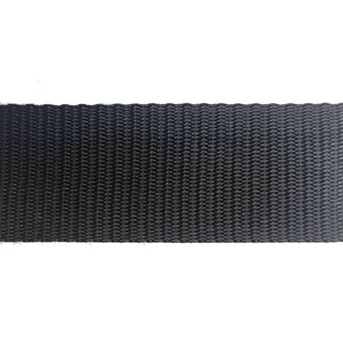 Wyedean Stores 50 mm – Nero – Polipropilene – Doppio Tinta unita – Fettuccia