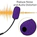 SOULWIT Protective Microphone Foam Cover Pop Filter for Bose Aviation X A10/A20/A30 Headphones, Mic Cover WindScreen with High-Density Foam - Purple