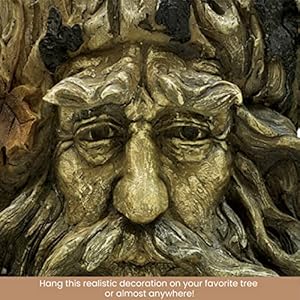 Bits and Pieces - 'Old Man' Tree Hanging Planter - Yard Decorations - Whimsical Tree Sculpture - Indoor/Outdoor Decoration - Garden Peeker Yard Art Bits and Pieces Old Man Tree Hanging Planter Yard Decorations Whimsical Tree Sculpture IndoorOutdoor Decoration Garden Peeker Yard Art