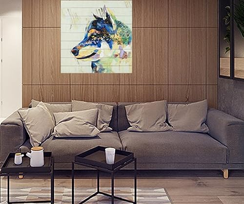 Llribbons Wall Decor Art Prints Canvas Print Decor Aesthetic Paintings Animal Art Suitable For Room Decor, Living Room (No Frame) Side Face Wolf #TOP4
