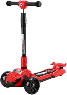 XSWLYY scooter Sports Enlightenment Scooter for Kids - Adjustable Height W/Extra-Wide Deck PU Flashing Wheels Great Kids Scooter 3-14 Years Old scooters
