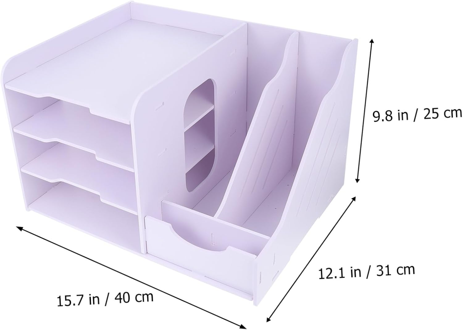 Gadpiparty 1Pc Multi Layer File Holder Desktop Organizer for Office Simple Structure Flexible Storage Rack for Files Books and Notepads for Home School and Workplace
