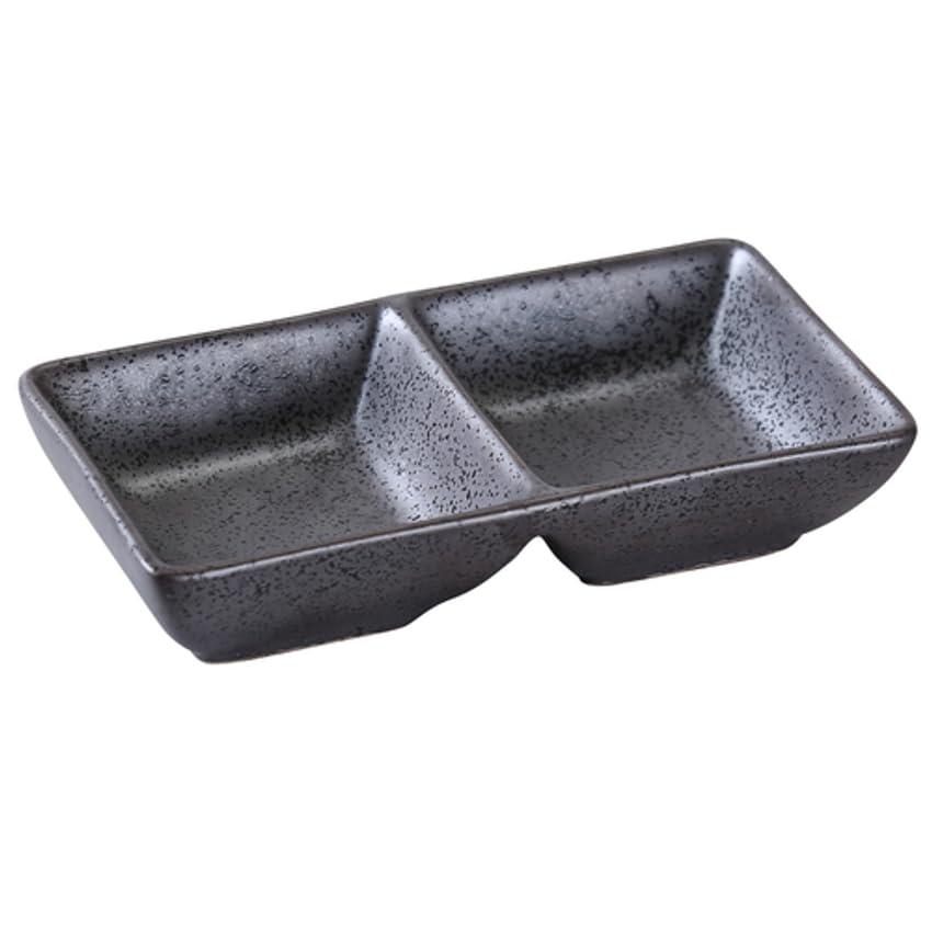Yanco DB-4032 5 1/2" DOUBLE SAUCE DISH 2 OZ EACH, PACK OF 36
