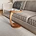 WOOVEN DESIGN C Couchtisch, Couchtisch mit Rollen, tragbarer Sofa-Beistelltisch, runder Couchtisch, Sofa-Beistelltisch, stilvolle Holzmöbel für die Heimdekoration (WALNUSS) tragbarer günstig Kaufen-WOOVEN DESIGN C Couchtisch, Couchtisch mit Rollen, tragbarer Sofa-Beistelltisch, runder Couchtisch, Sofa-Beistelltisch, stilvolle Holzmöbel für die Heimdekoration (WALNUSS)