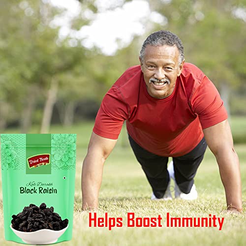 Image of Dried Treats Premium Fresh Raisins (Black Raisins /Kali Darakh, 600Gm)