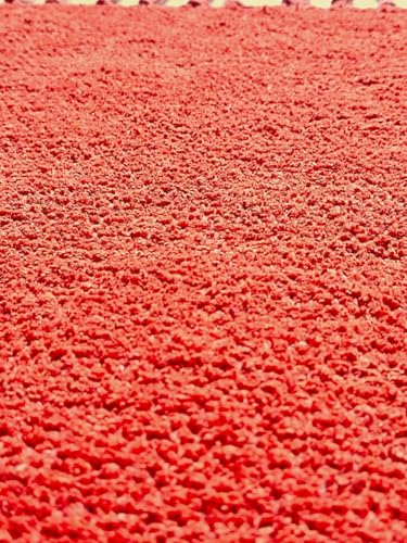 Image of Pooja Pure Cotton Hand Knitted Reversible Aasan Mat (Orange, 19 inchx19 inch | 48x48cm)