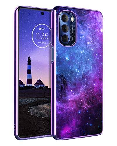 Funda Moto G Stylus 5G 2022 carcasa 6.8 pulgadas nebulosa azul protectora
