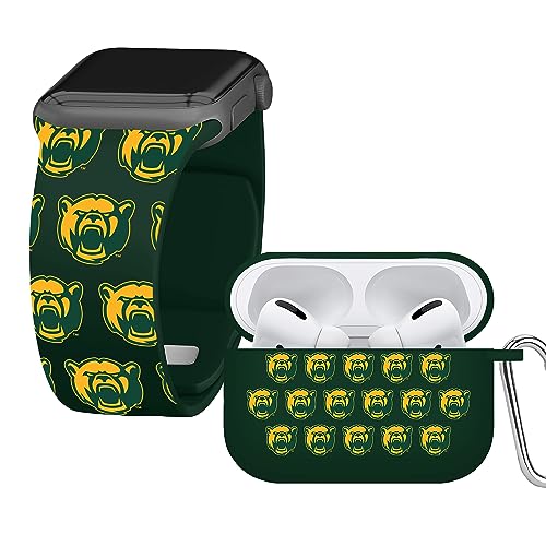 Affinity Bands Baylor Bears HD Combo Package Compatible with Apple Watch and AirPods Pro (38/40/41mm Long Repeating)