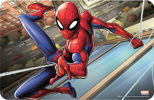NEU Set de table compatible avec Spiderman - Sous-main de table - Rouge/Bleu - 1 pièce - 16.5