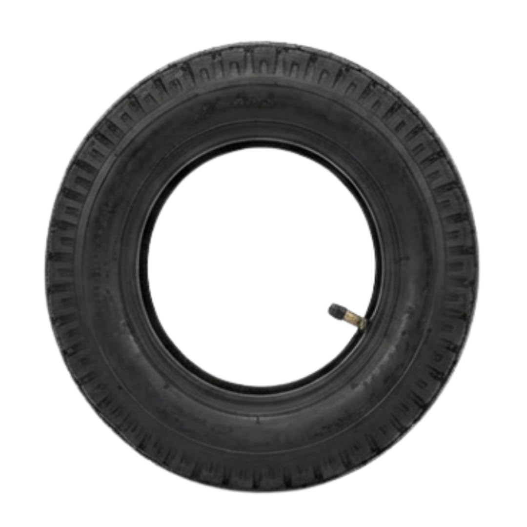 Ecovelo' 2 Pneumatici 4.00-8 + Camere Pneumatici Rinforzati 4 PR Per Ruote Carrello Appendice Rimorchio Barca Rimorchietto