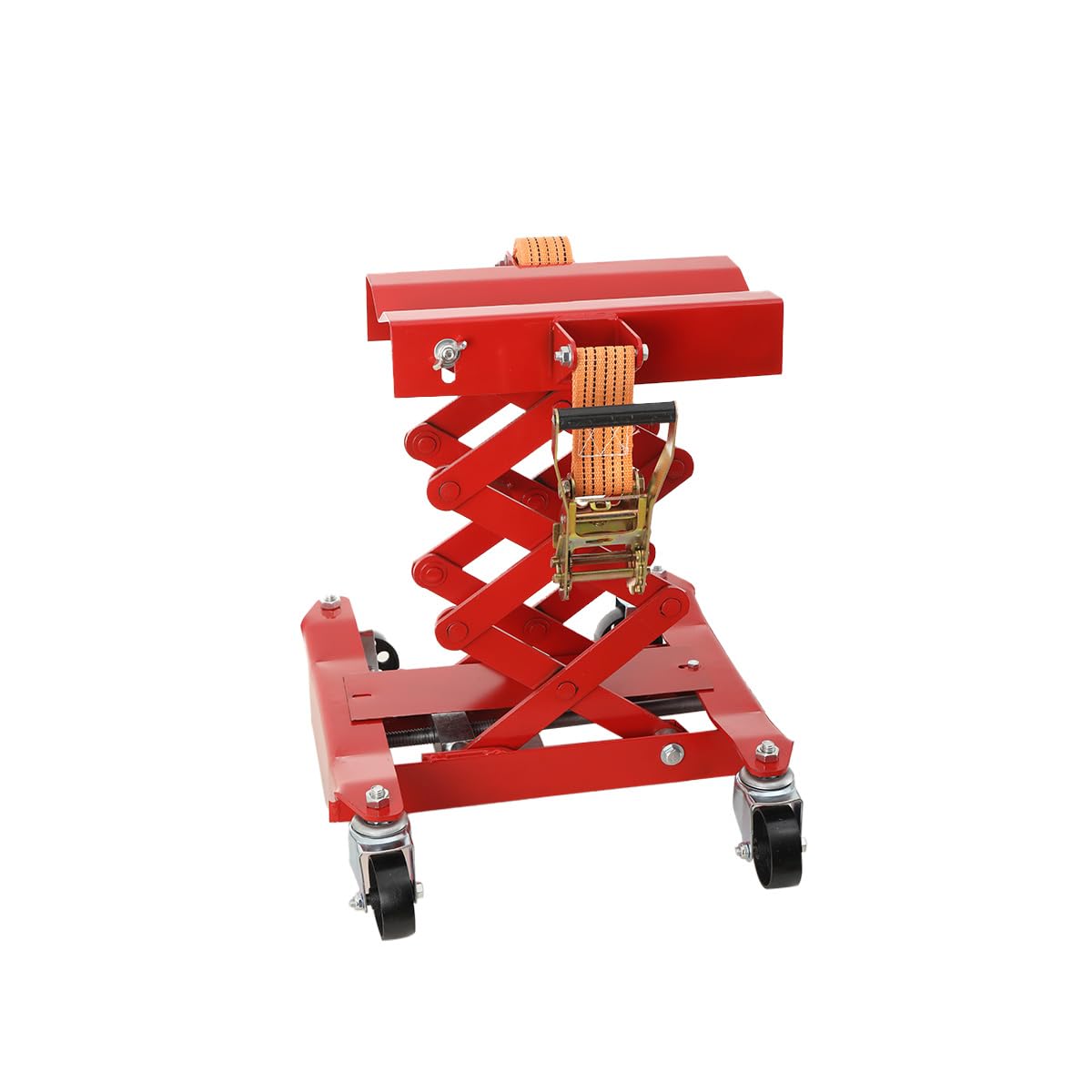 Sollevatore Idraulico A Forbice 200 Kg Altezza Regolabile 185-590 Mm Acciaio Antiruggine
