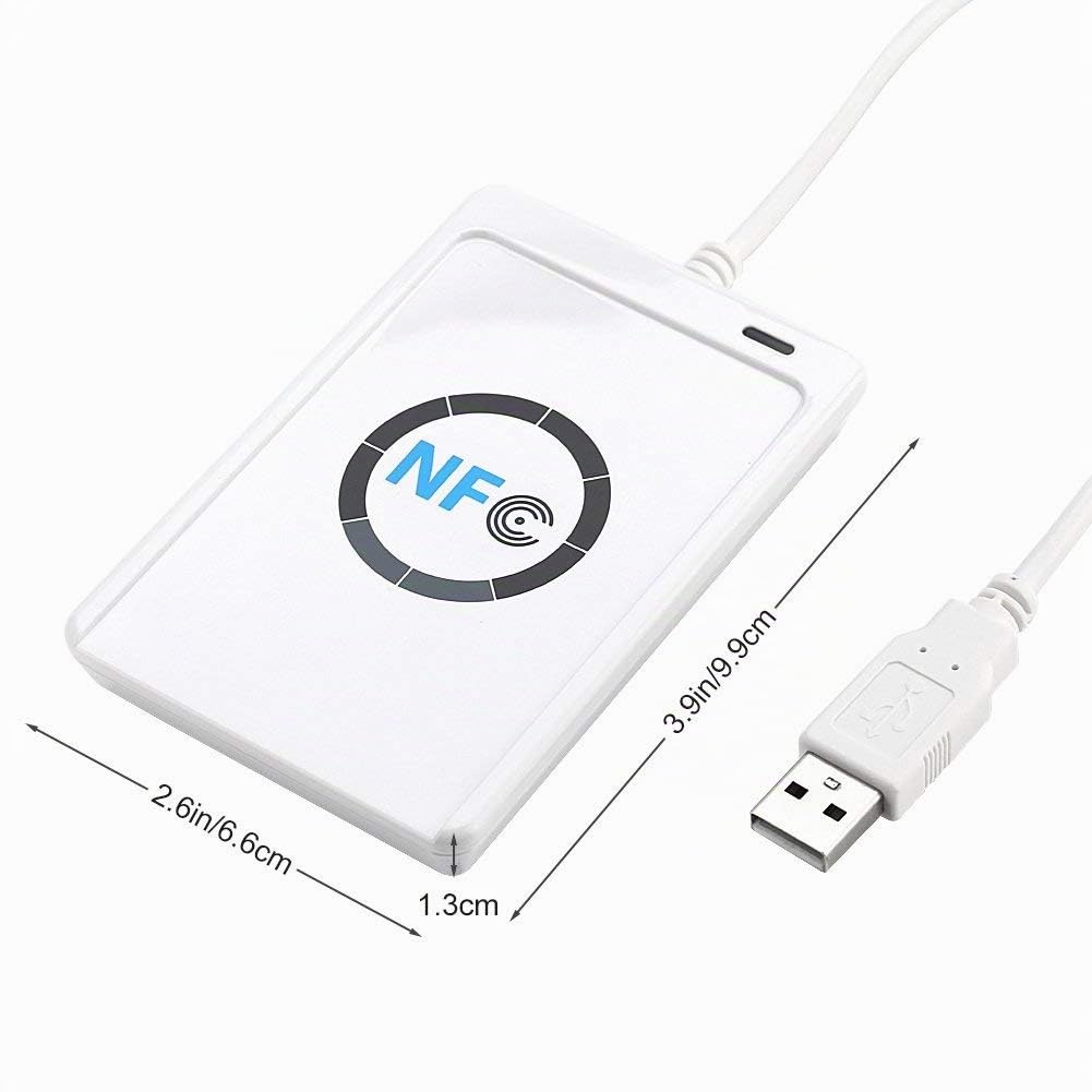 ACS ACR122U USB 2.0 ß Chipkartenleser - Chipkartenleser (USB 2.0, 65 x 12,8 x 98 mm, 70 g, 2000, 2000 Professional, 7 Home Basic, 7 Home Basic x64, 7..., Android, ISO 14443, CE, FCC C, KC,