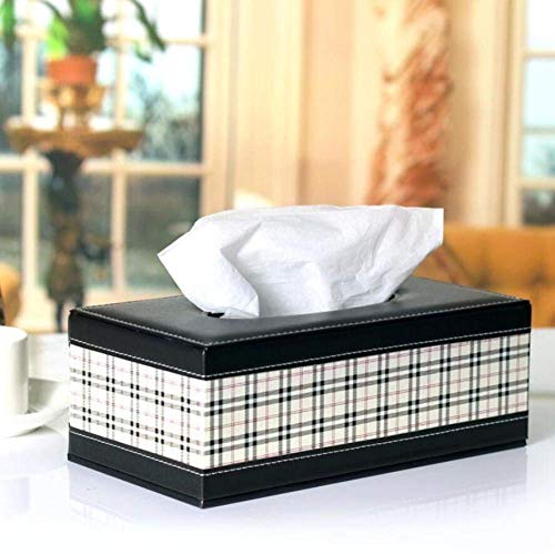 Boîte à mouchoirs en cuir artificiel GZZ distributeur rangement maison hôtel 25