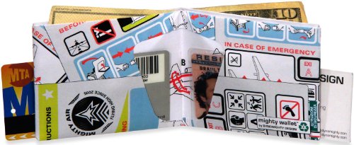 Image of mighty wallet - Ultra Slim Minimalist Tyvek Wallet for Men, Thin Front Pocket Card Holder, Tear Resistant Lightweight Bifold, Original Paper Wallet - In Flight