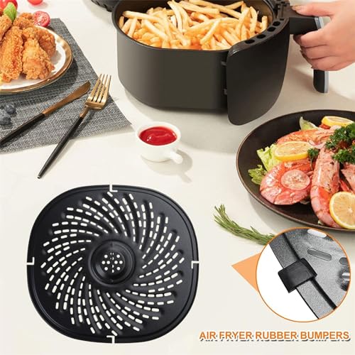 Luftfritteuse Grillplatte Multifunktionskorb Kohlenstoffstahl Material Air Fryer Ersatzteil für perfekt gekochte Mahlzeiten Air Fryer Korb – Bild 7