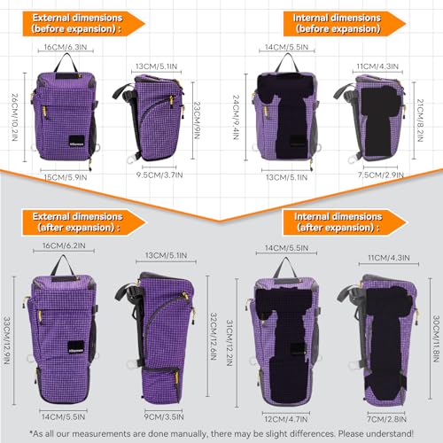 Bolso para cámara HIKEMAN impermeable y expandible gris miniatura 4