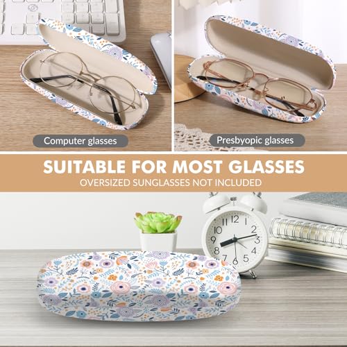 Image of Glasses Case Hard Shell,Portable Protective Eyeglasses Case, Eyeglass Holder Box with Cleaning Cloth, for men women