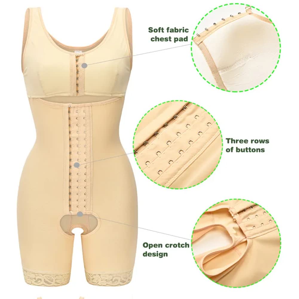 Tummy Control Body Shaper Alta Compresión Colombiana Posparto Fajas Bodyshorts Shapewear Effetto Ventre para Mujeres