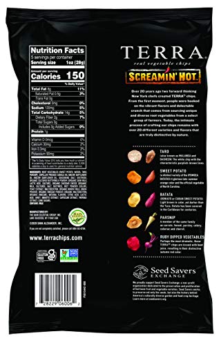 Terra Vegetable Chips, Screamin Hot, 5 Oz. (Pack Of 12) #TOP1