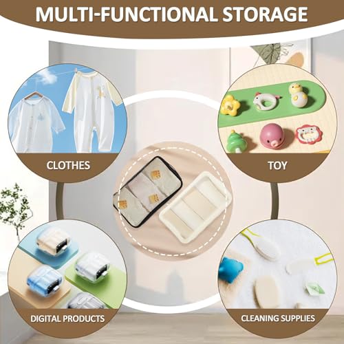Bolso organizador para pañales de bebé, con bolsillos y malla transpirable miniatura 7