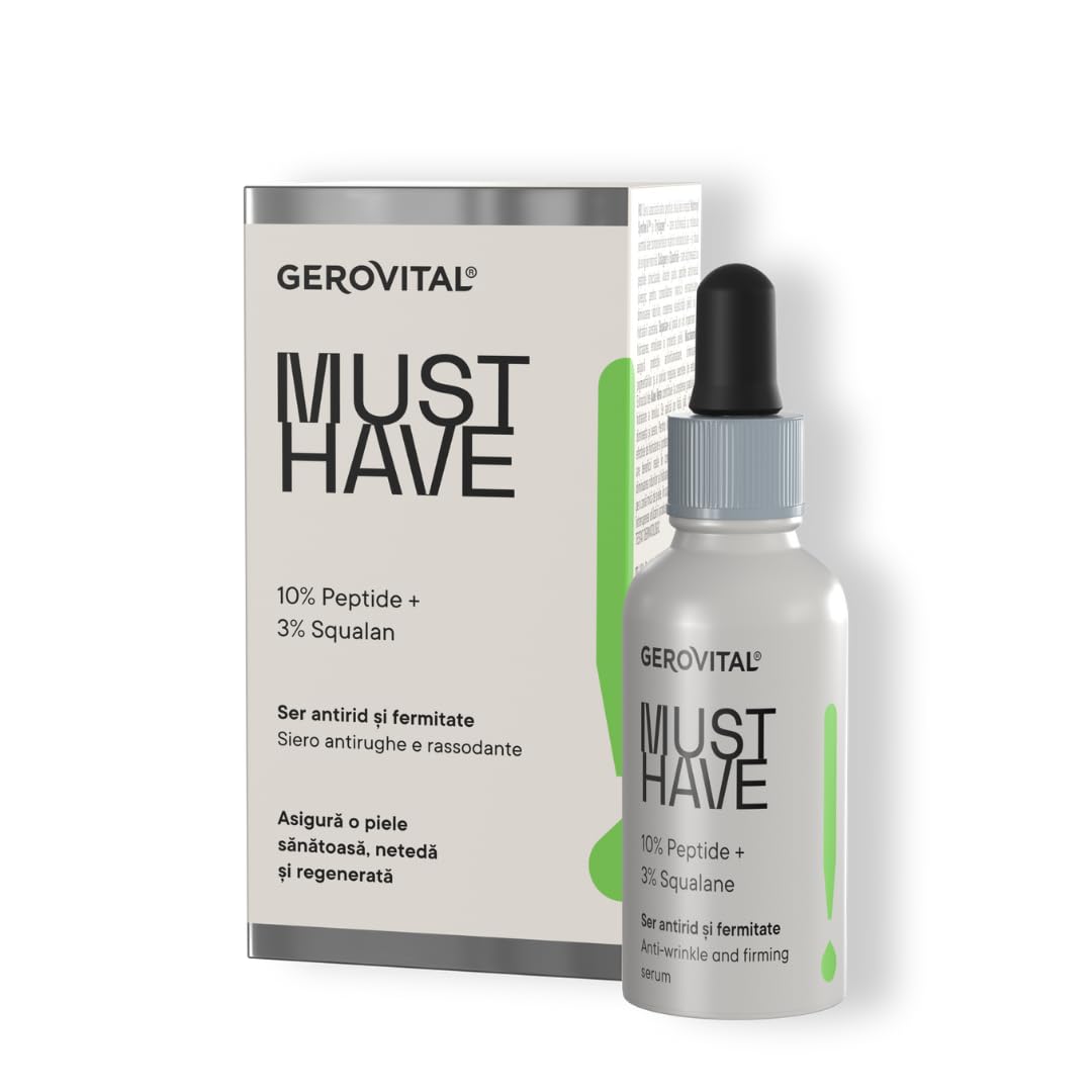 MUST HAVE Anti-Wrinkle and Firming Face Serum with Collagen and Elastin, Aloe Vera Extract, Moisturizing Face Serum, 30 ml