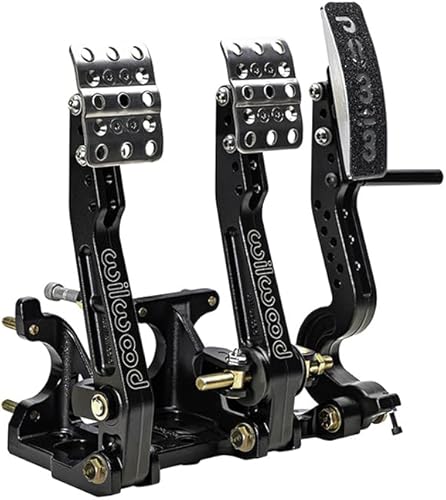 Wilwood 340-16602 Relación ajustable 4.75-5.75 Montaje en el piso Embrague de freno y pedales del acelerador sin enlace del acelerador